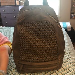 MMS GRAY BROWN BACKPACK